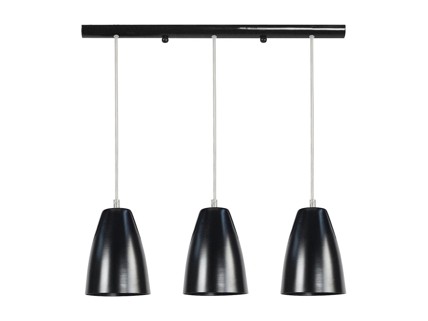 Suspensão TOSEL  LARSEN metal cônico cinza D15 x  H78  cm