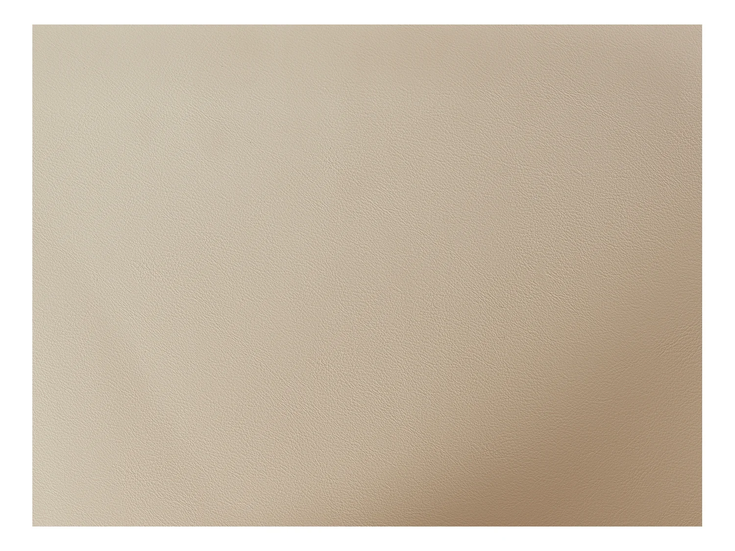 Lot de 2 chaises avec accoudoirs en simili et métal noir - Beige - MIALOV