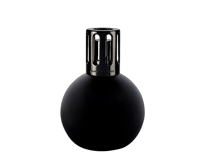 Lampe boule noire mat