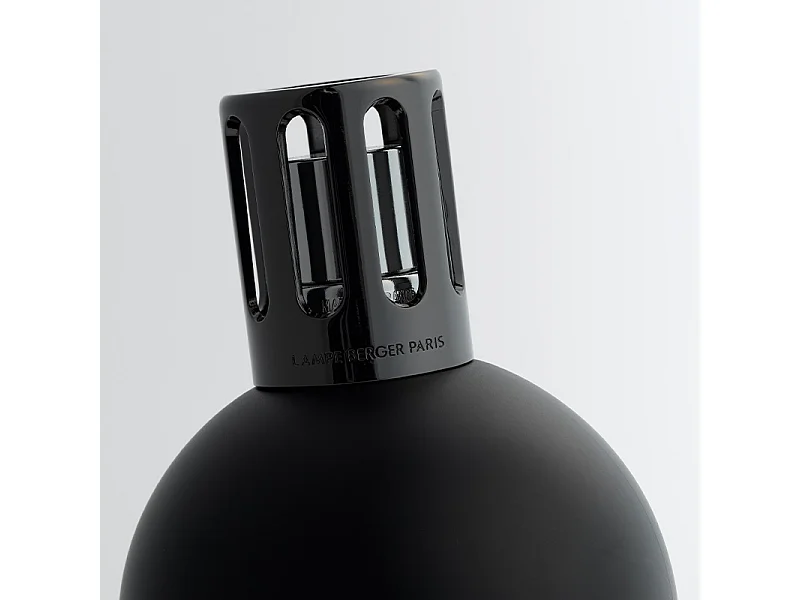 Lampe boule noire mat
