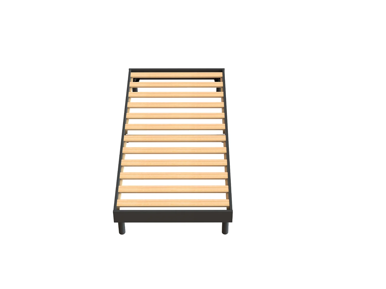 Ensemble Cosmos White mousse accueil mémoire - 90x190 et 1 Oreiller visco 60x60 - Sommier kit gris