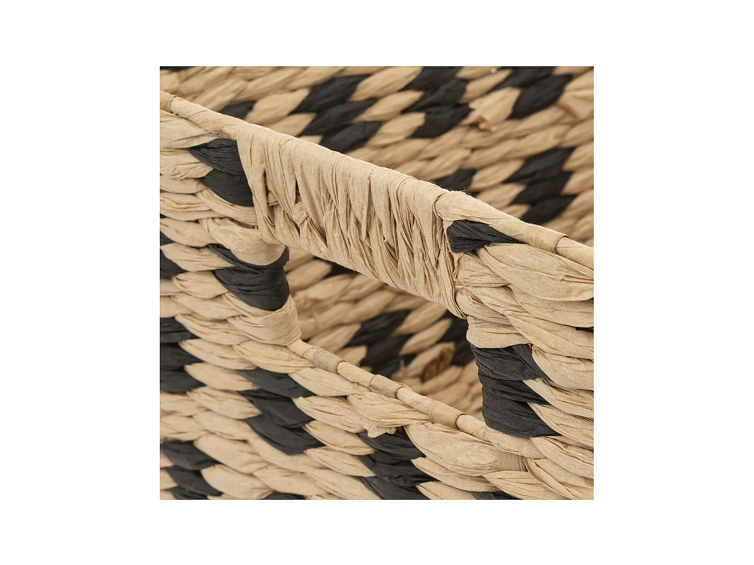 Panier de Rangement "Terre Inconnue" 31x31cm Beige