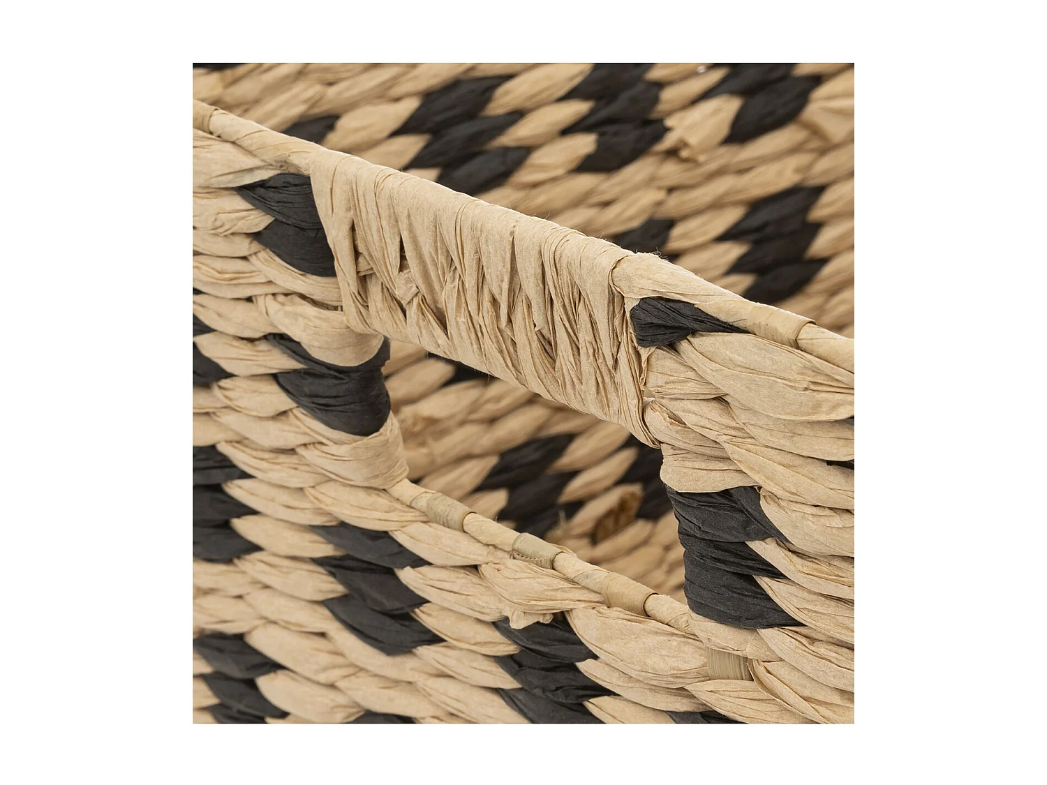 Panier de Rangement "Terre Inconnue" 31x31cm Beige