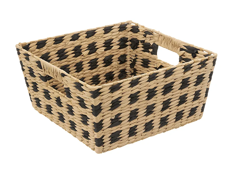 Panier de Rangement "Terre Inconnue" 31x31cm Beige