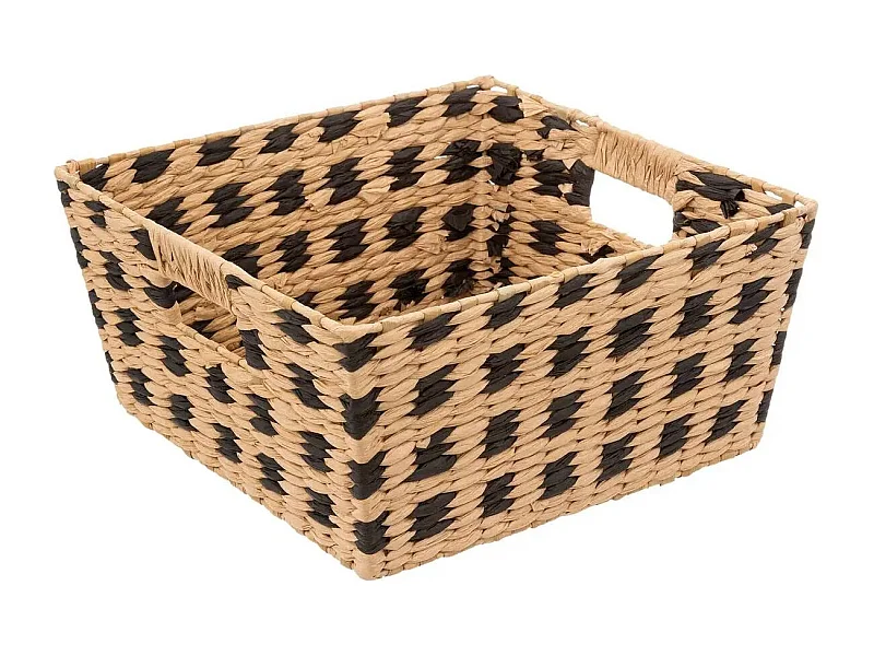 Panier de Rangement "Terre Inconnue" 31x31cm Beige