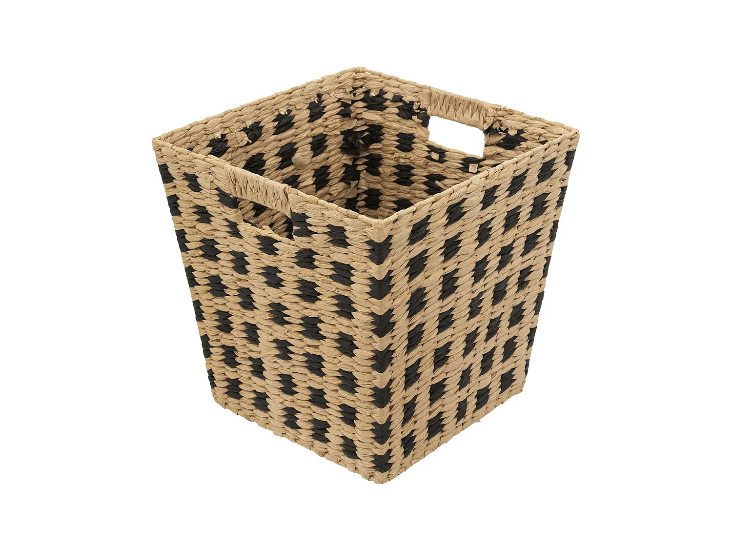 Panier Carré Déco "Terre Inconnue" 31x31cm Beige