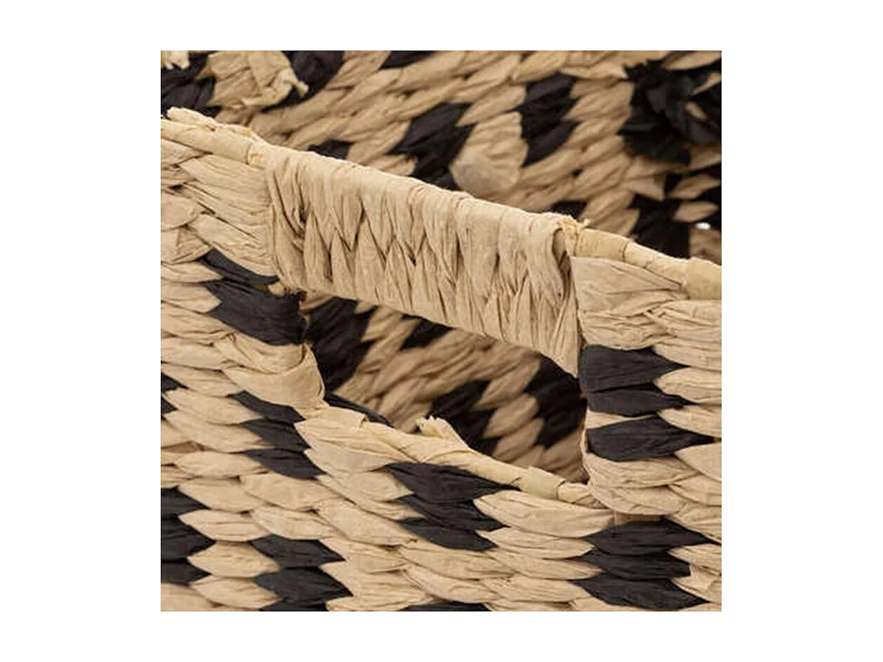 Panier Carré Déco "Terre Inconnue" 31x31cm Beige