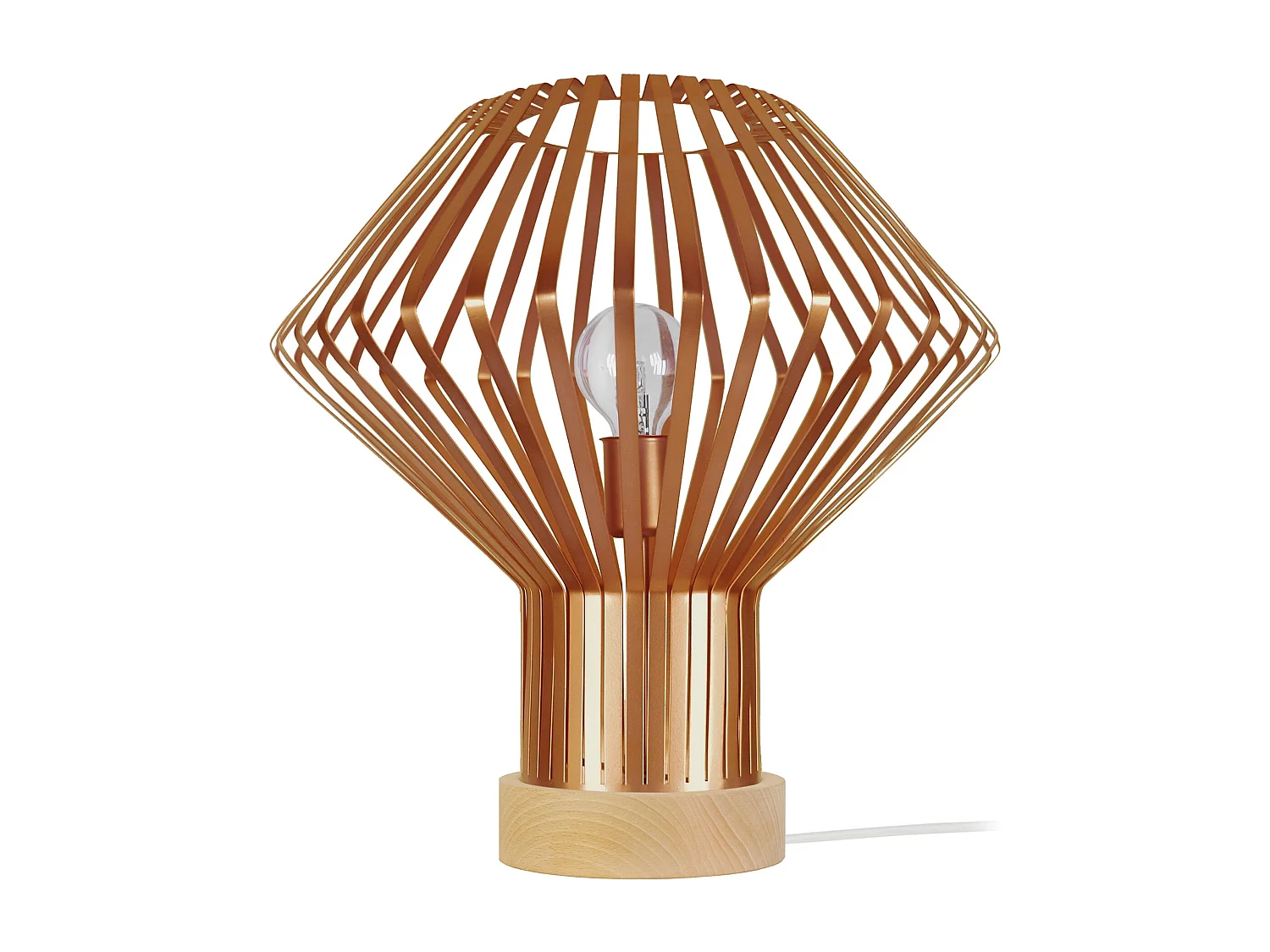 Abajur TOSEL SKARA tecido coluna cinza D30 x  H52  cm