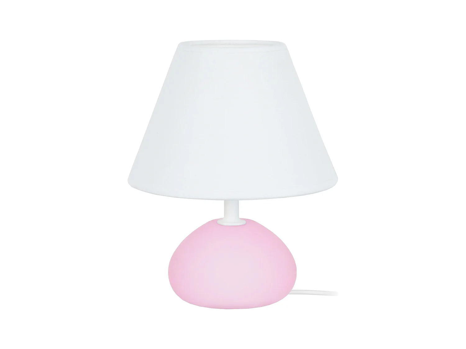 Lampe de Chevet TOSEL ,bois,Rose ,H22xD16xP16cm