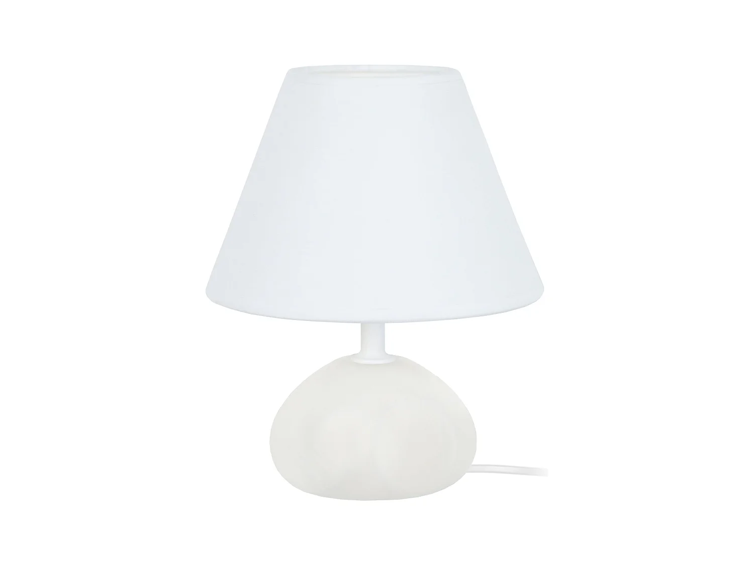 Lampe de Chevet TOSEL ,bois,Blanc  ,H22xD16xP16cm