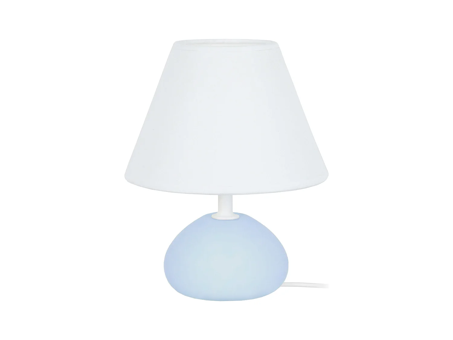 Lampe de Chevet TOSEL ,bois,Bleu,H22xD16xP16cm