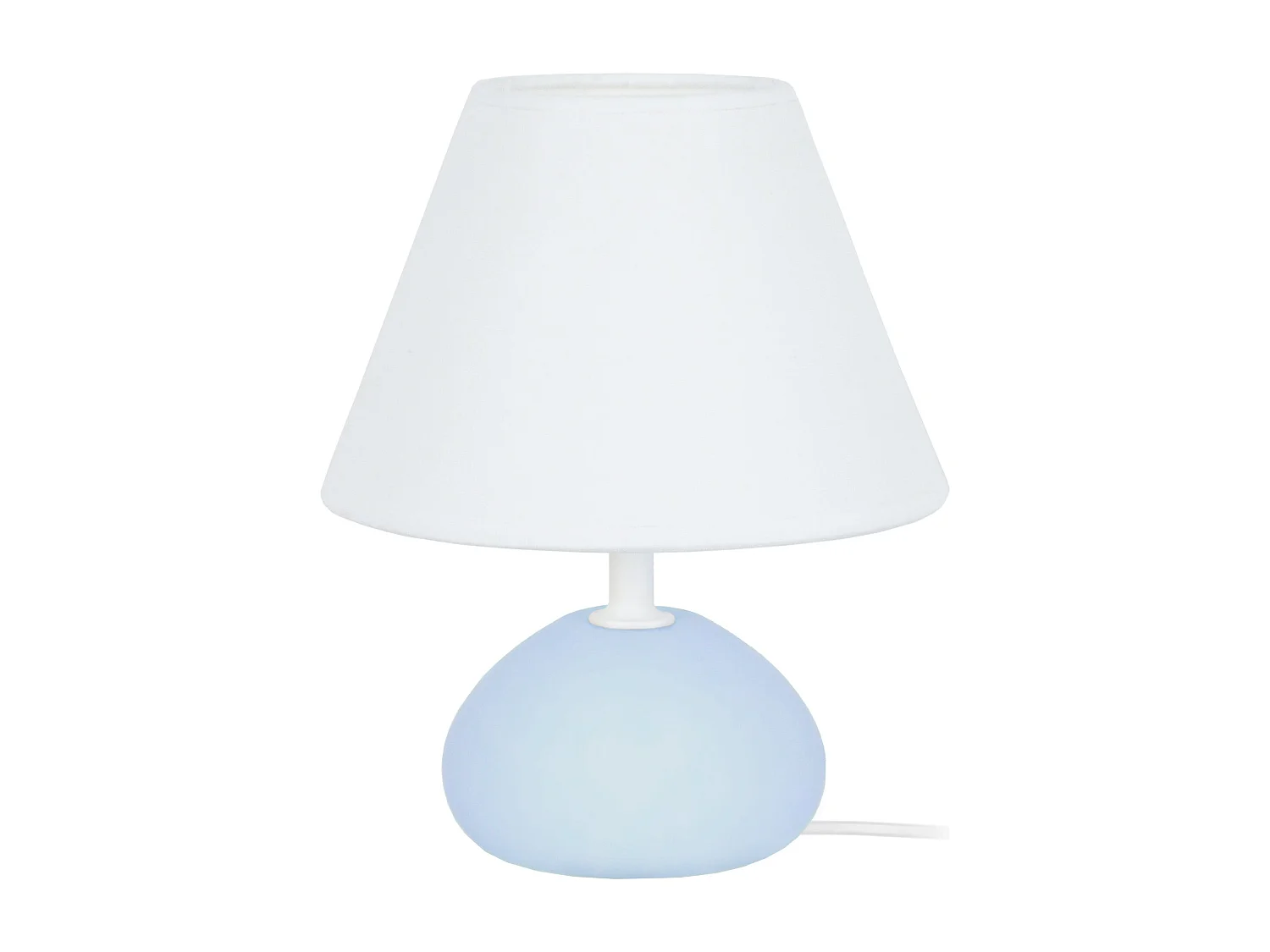 Lampe de Chevet TOSEL ,bois,Bleu,H22xD16xP16cm