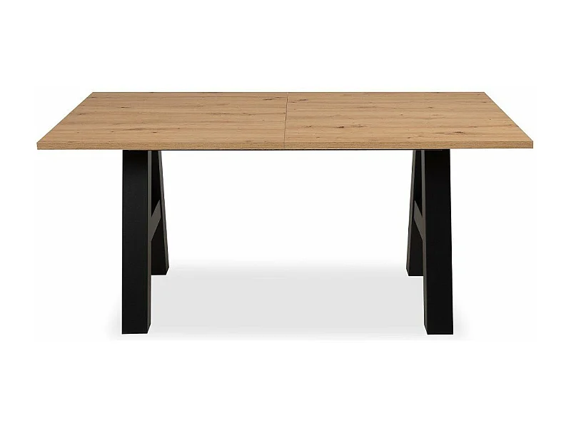 Table a manger GRANADA extensible - Style Industriel - 6/10 personnes - 2 rallonges 40 cm - L 157/197 x P 90 x H 75 cm