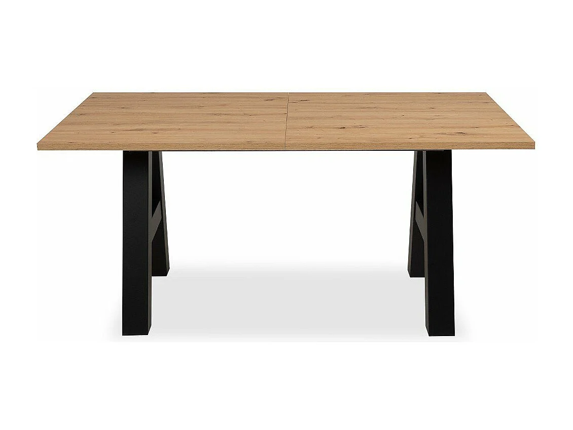 Table a manger GRANADA extensible - Style Industriel - 6/10 personnes - 2 rallonges 40 cm - L 157/197 x P 90 x H 75 cm