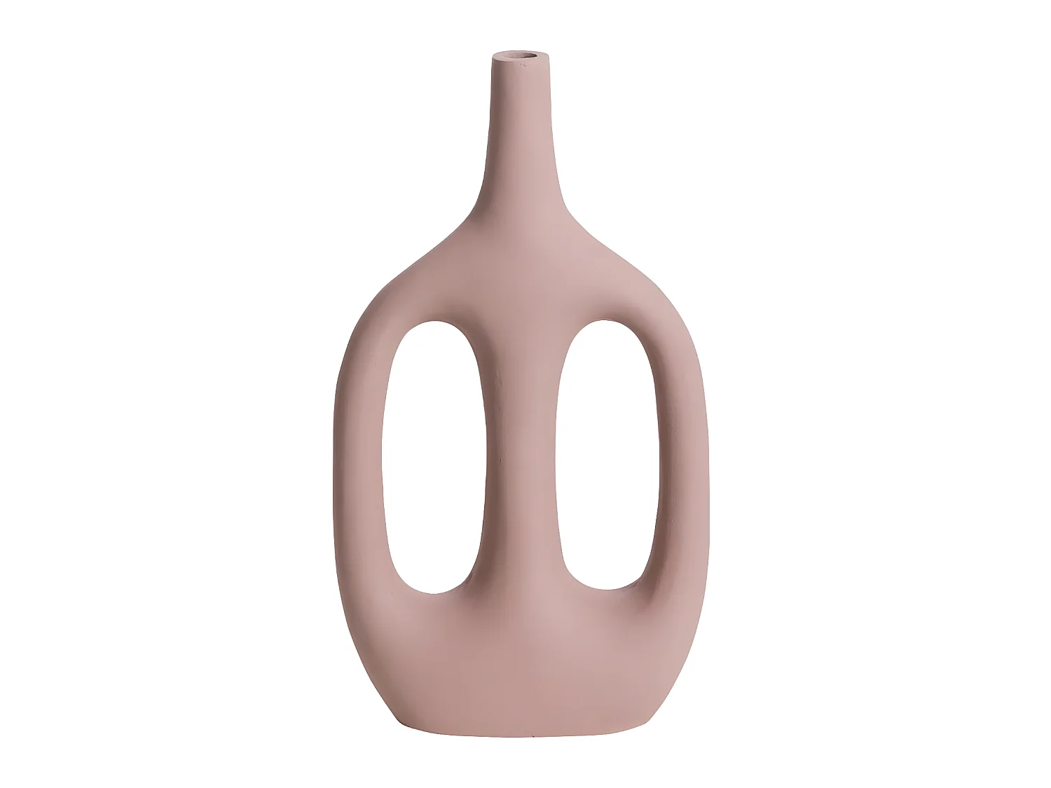 Vase soliflore rose en aluminium Pivoine