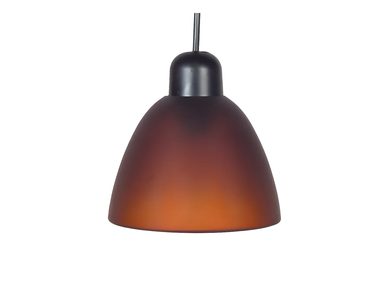 PIREO - Suspension dôme verre marron