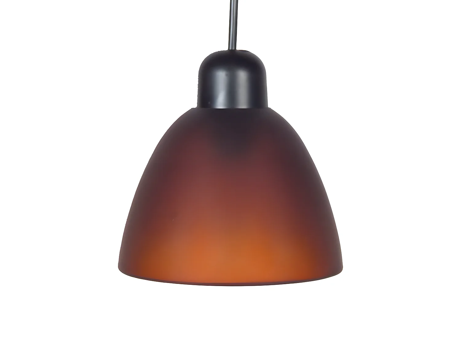 PIREO - Suspension dôme verre marron