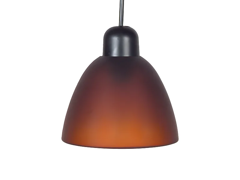 PIREO - Suspension dôme verre marron