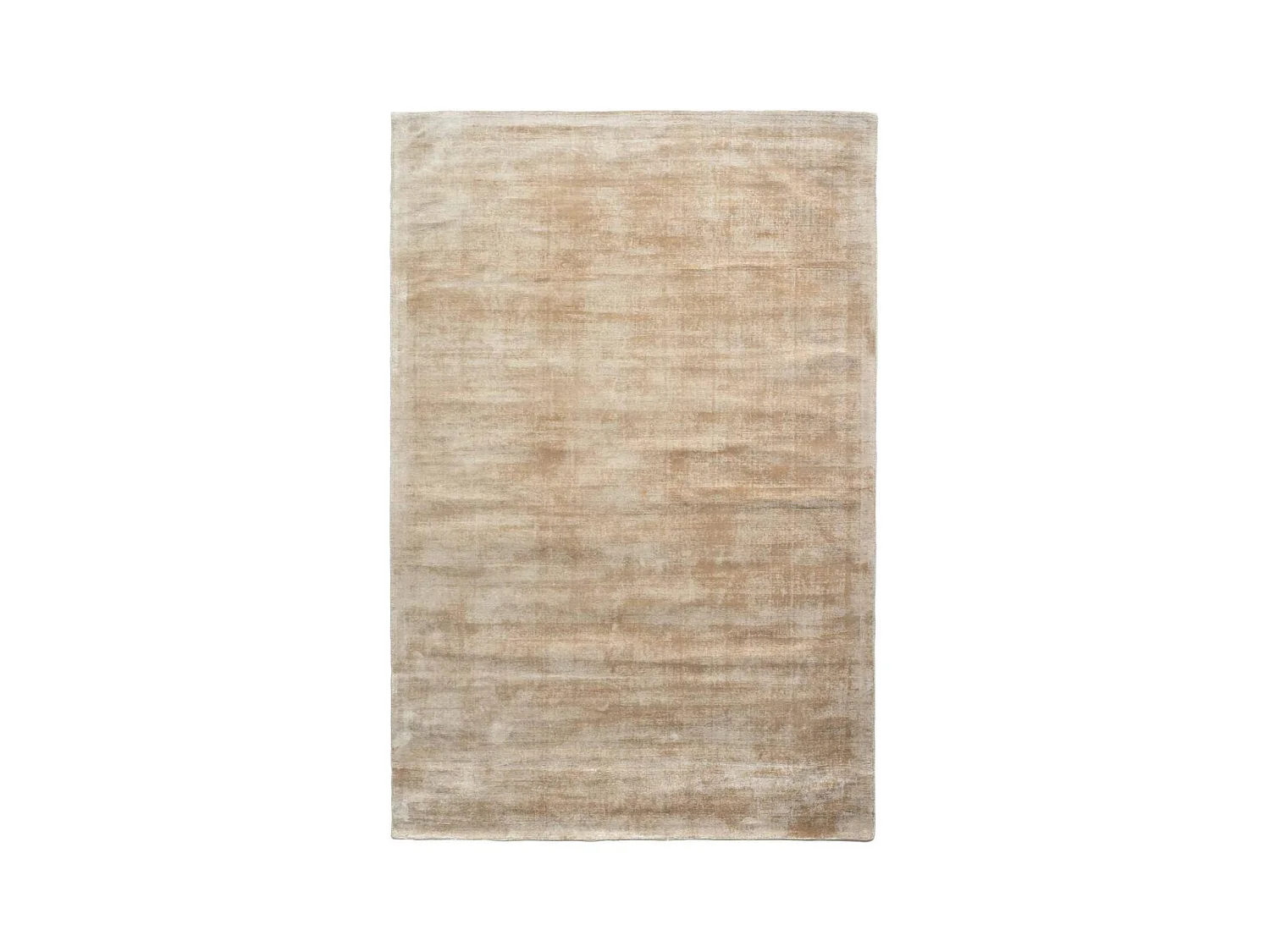 tapis chambre 170x240 fait à la main en viscose beige rectangle motif uni NEO +