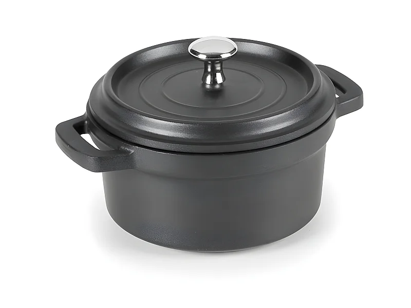 Cocotte 10 cm en fonte noir