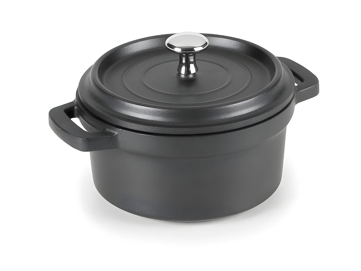 Cocotte 10 cm en fonte noir