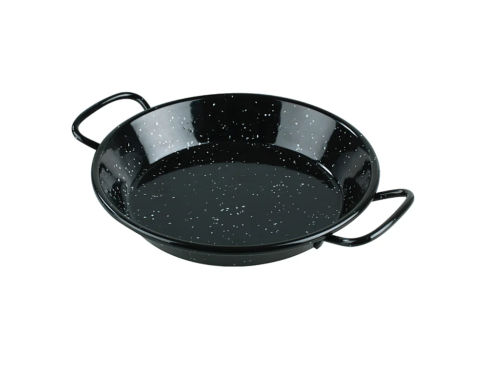 Plat pour paëlla 24 cm en acier émaille