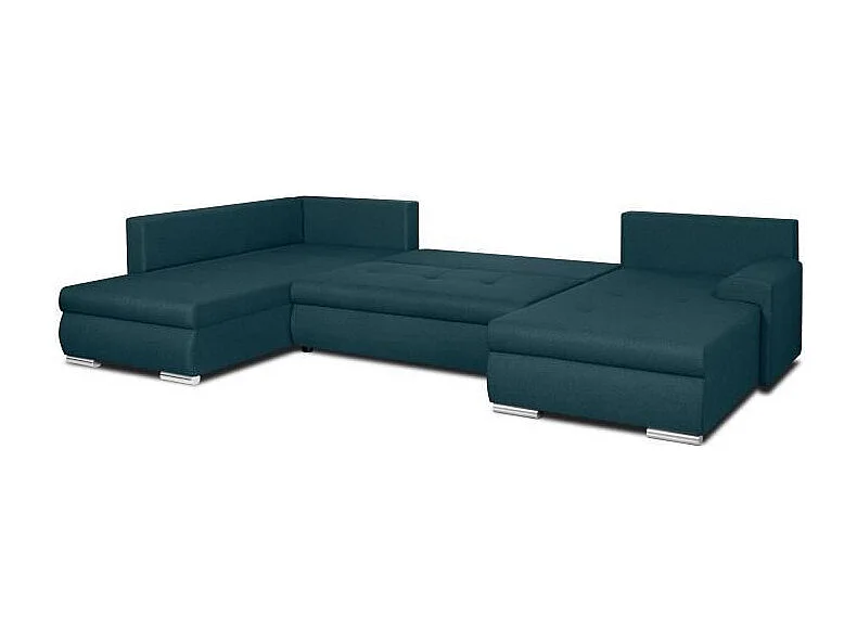 Panoramische Hoekslaapbank 7-zits Eendblauw - INDIAN