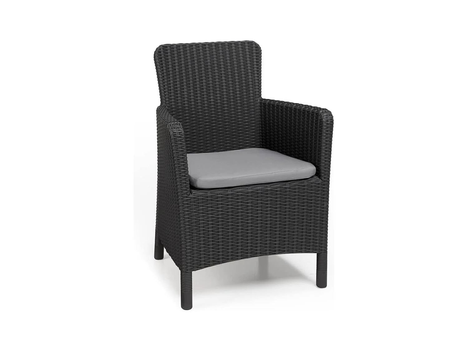 Chaise de salle à manger de jardin Trenton Graphite