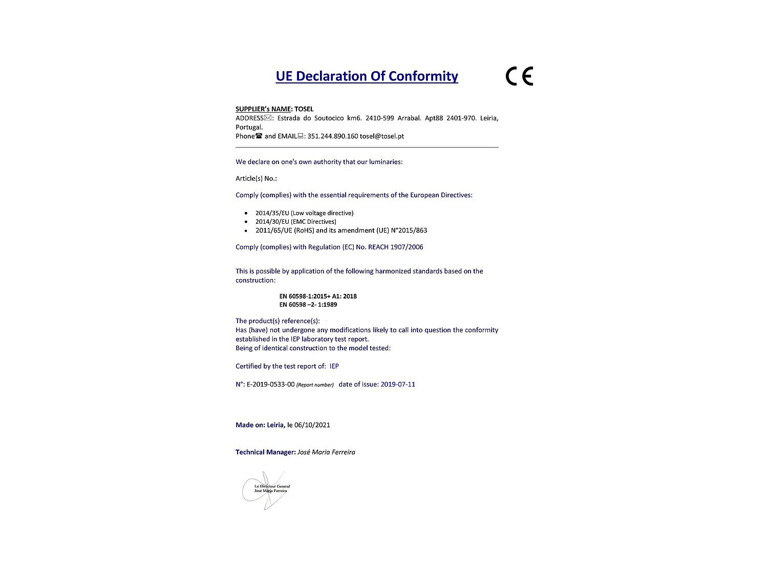 Lámpara de noche TOSEL ,vidrio,Azul ,A24xD14xP14cm