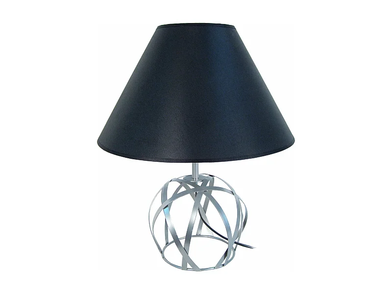 Candeeiro de mesa TOSEL LYS metal certo preto D30 x  H58  cm