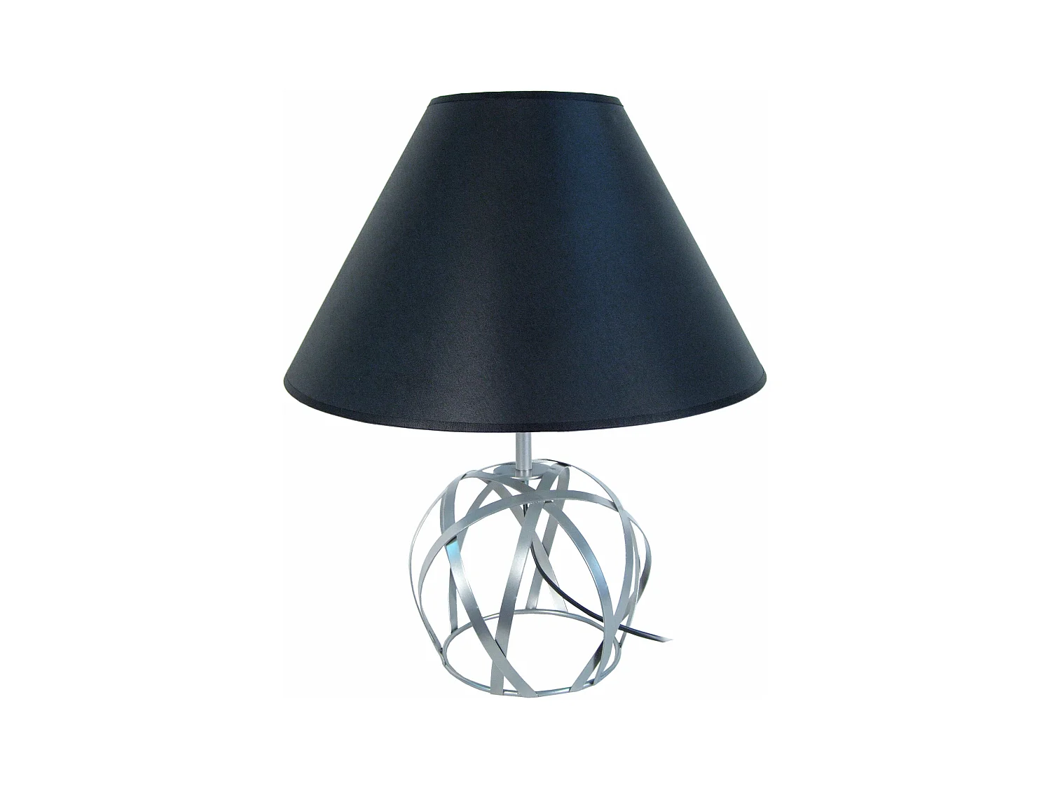 Candeeiro de mesa TOSEL LYS metal certo preto D30 x  H58  cm