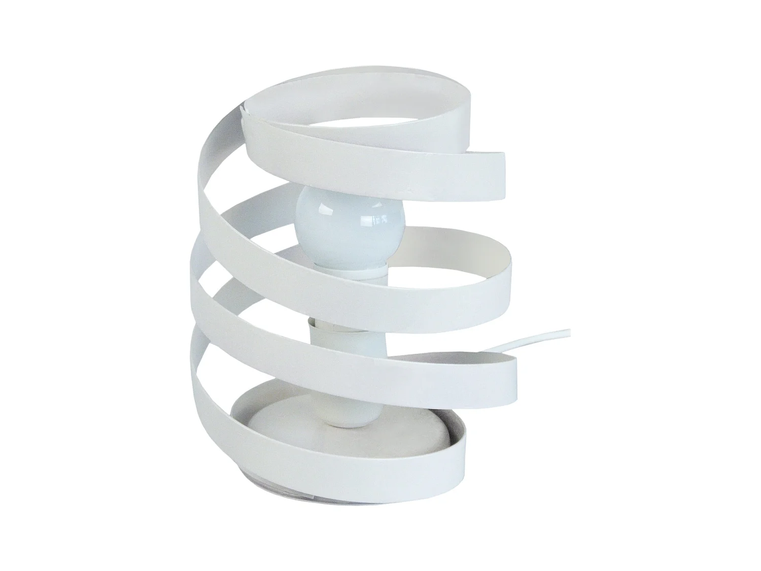 Lampe a Poser TOSEL ,métal,Blanc  ,H22xD18xP18cm