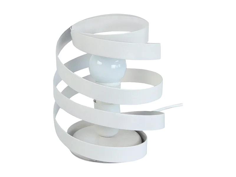 Lampe a Poser TOSEL ,métal,Blanc  ,H22xD18xP18cm