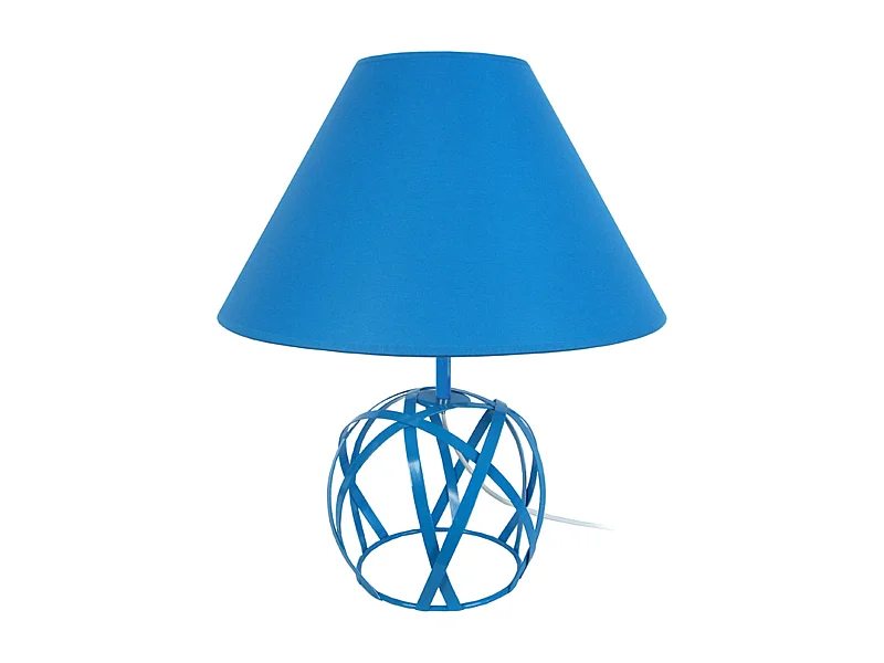 Abajur TOSEL PROVENÇALE tecido cilindro duplo cinza D27 x  H49  cm