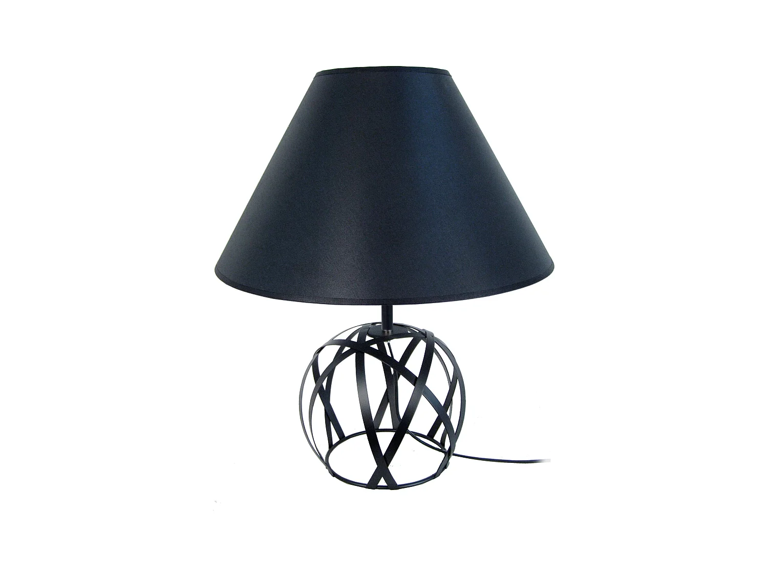 Lámpara de Mesa  TOSEL ,metal,Negro , A57xD35xP 35cm