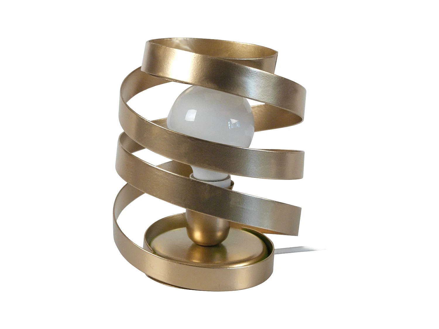 Lámpara de Mesa  TOSEL ,metal,Dorado ,A22xD18xP18cm