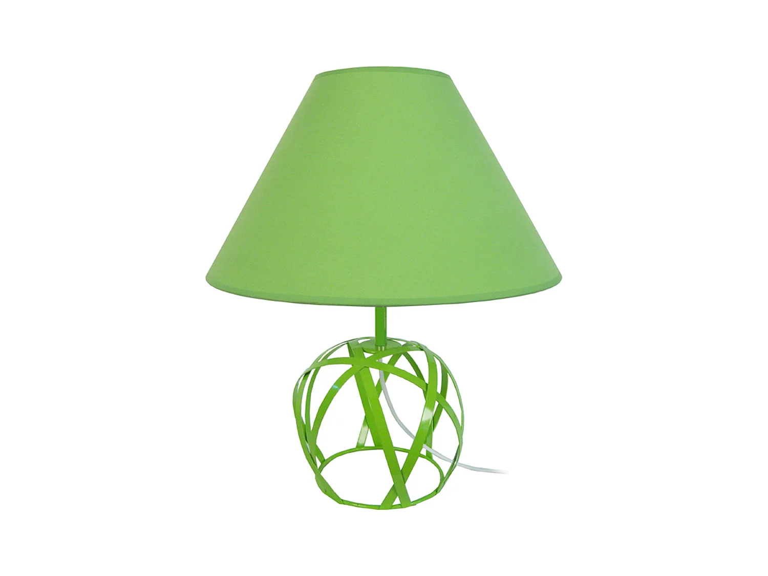 Lampe a Poser TOSEL ,métal,Vert ,H57xD35xP35cm