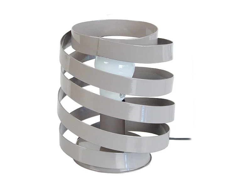Lampe a Poser TOSEL ,métal,Gris ,H22xD18xP18cm