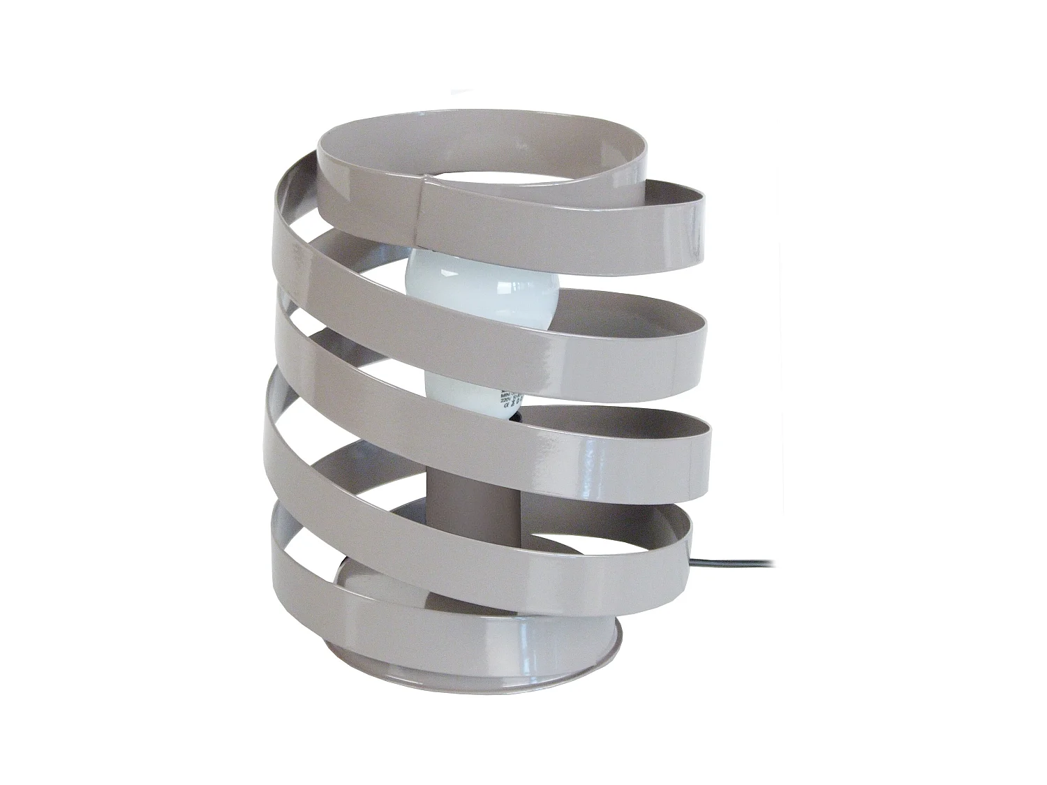 Lámpara de Mesa  TOSEL ,metal,Gris ,A22xD18xP18cm