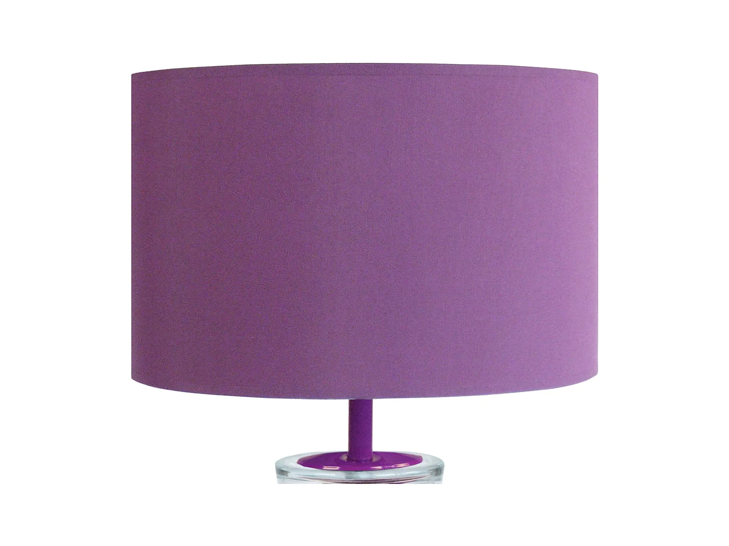 Lámpara de noche TOSEL ,vidrio,violeta ,A30xD25xP25cm