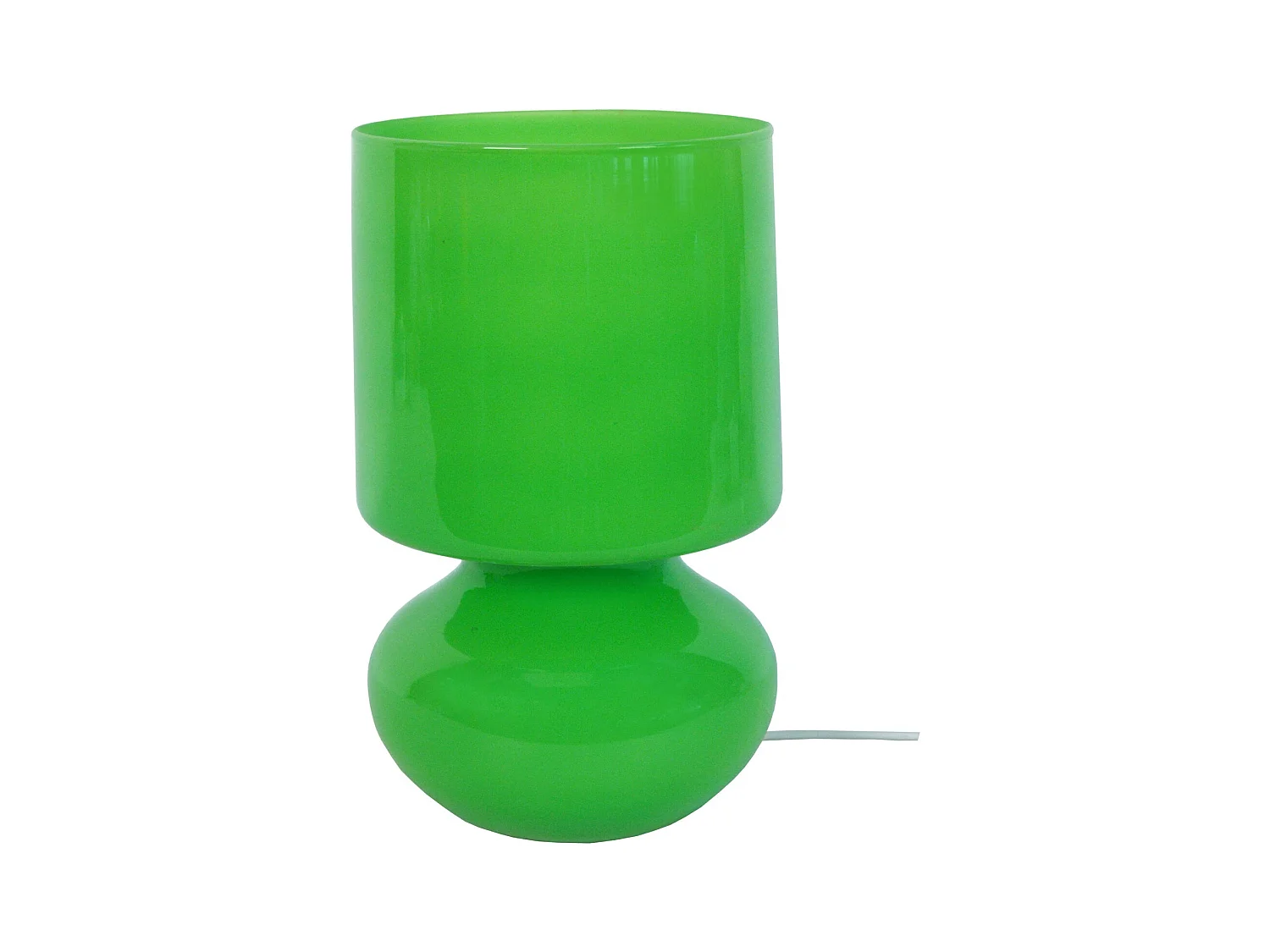 Lampe de Chevet TOSEL ,verre,Vert ,H24xD14xP14cm