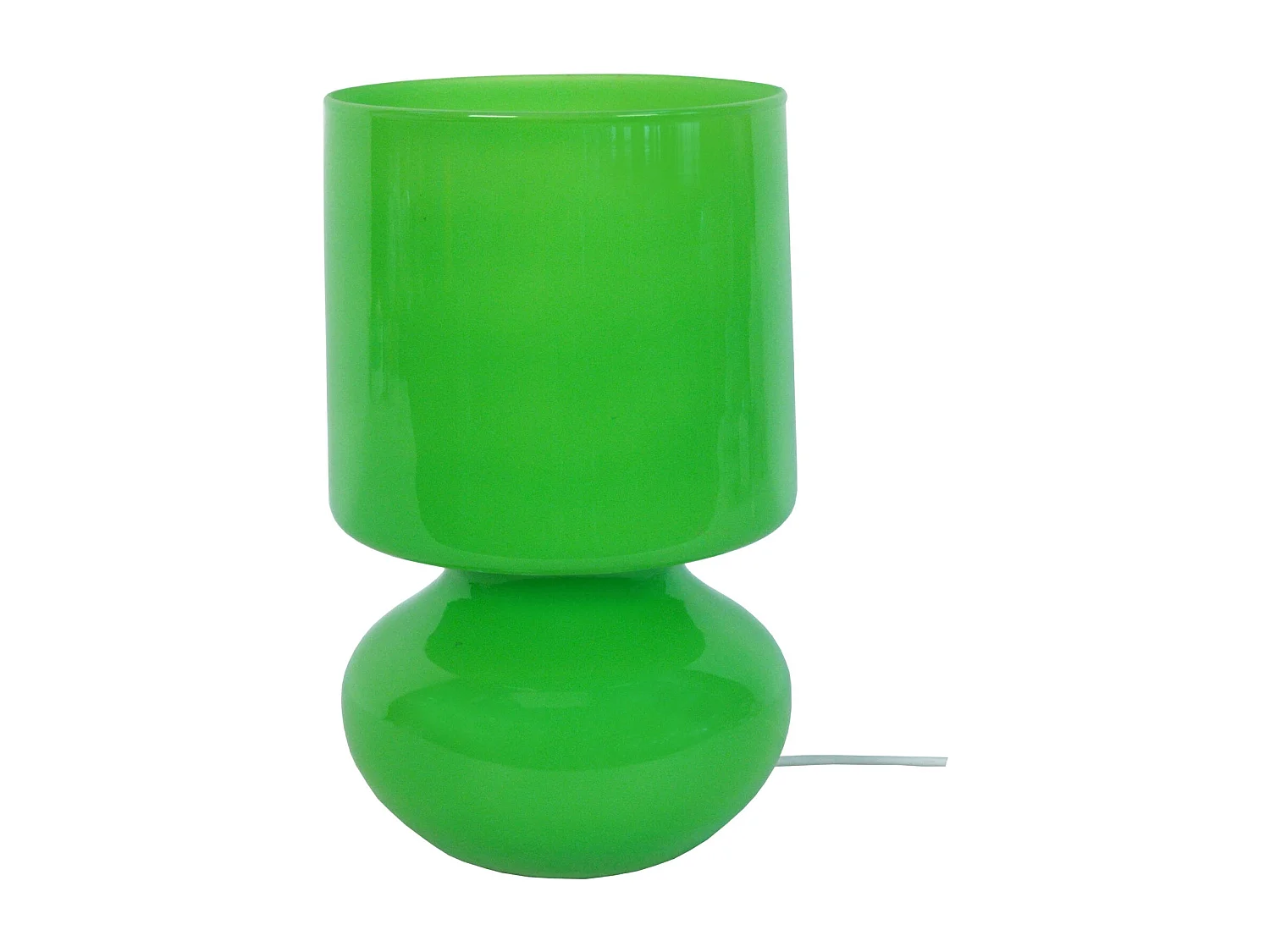 Lámpara de noche TOSEL ,vidrio,Verde,A24xD14xP14cm