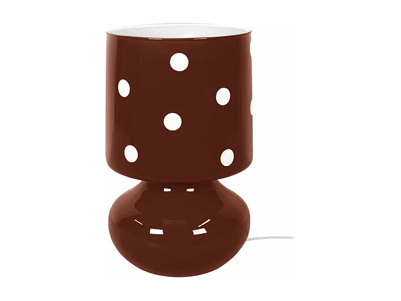 Abajur TOSEL ETOILES metal tripé laranja D16 x  H27  cm