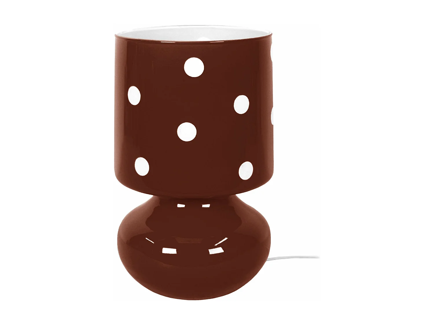 Abajur TOSEL ETOILES metal tripé laranja D16 x  H27  cm