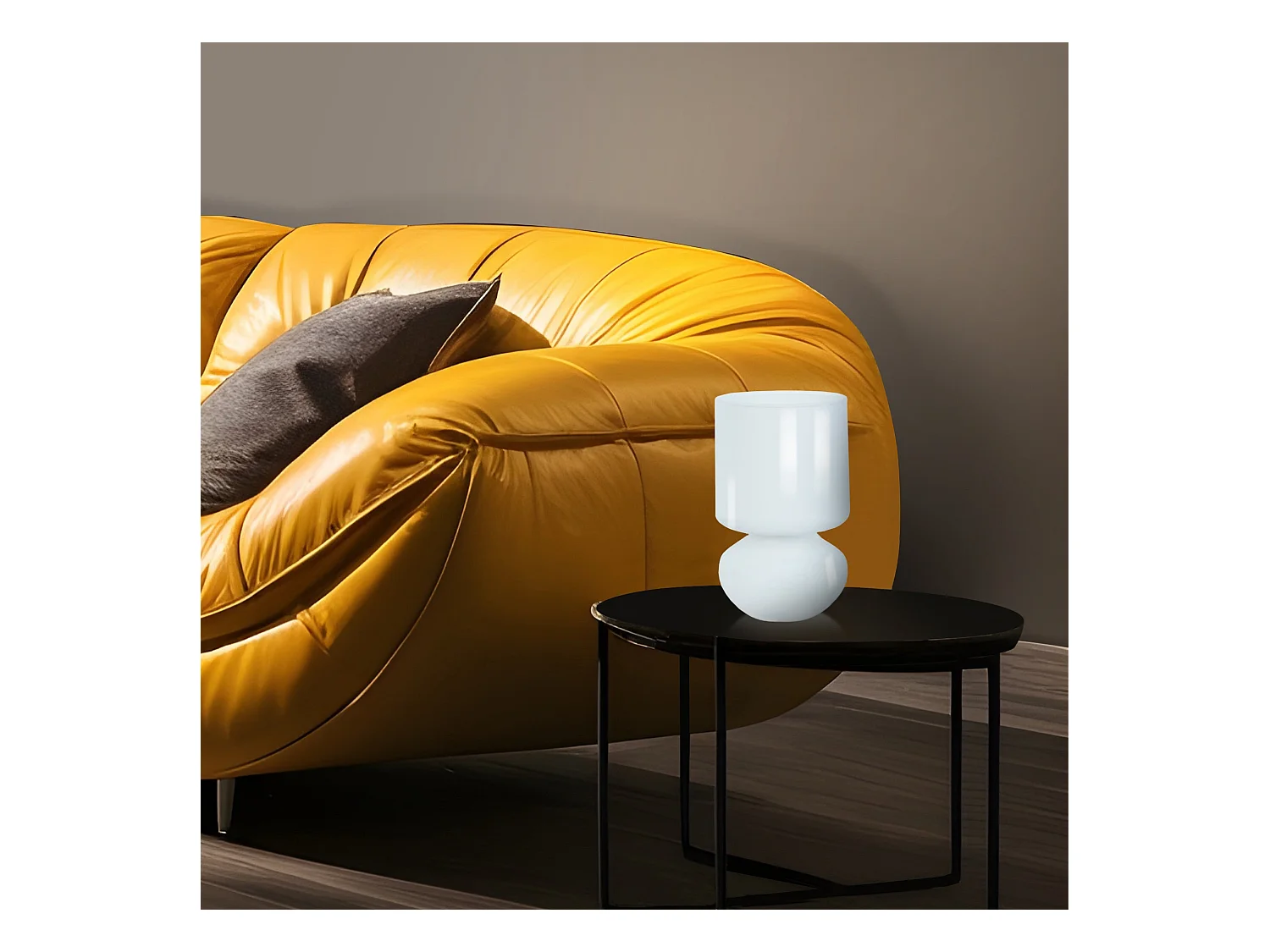 Abajur TOSEL ETOILES metal tripé vermelho D16 x  H27  cm