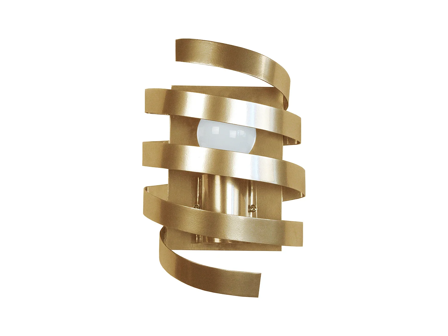 Aplique TOSEL BARBER POLE metal geométrico Dourado D17 x  H9,5  cm