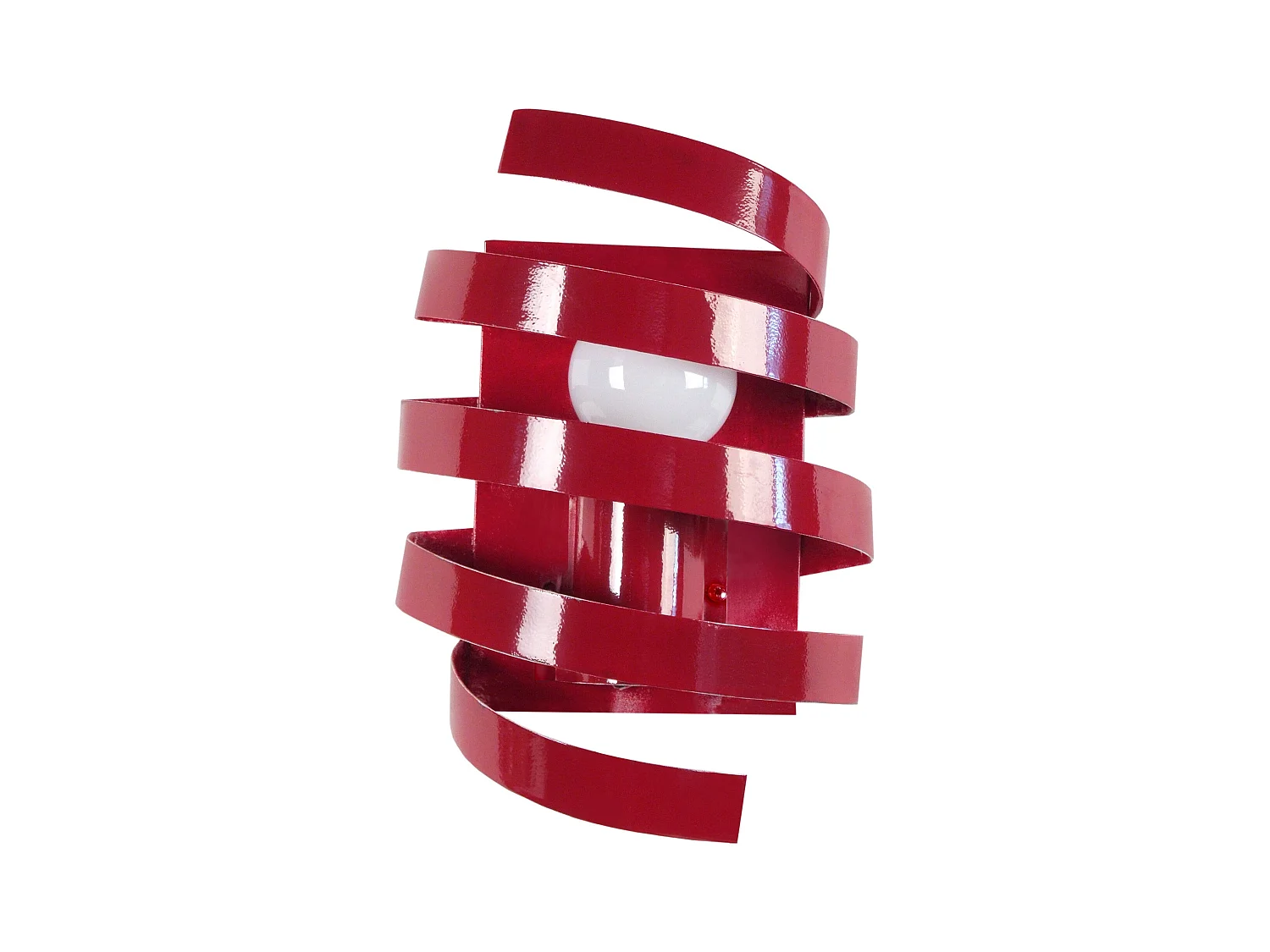 Applique TOSEL ,métal,Rouge ,H9,5xD27xP17cm