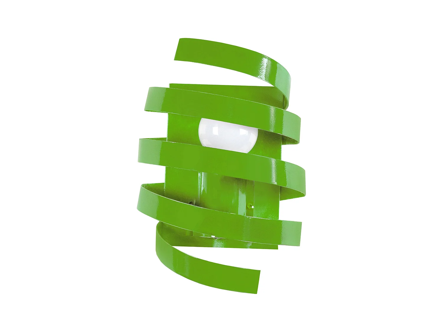 Aplique TOSEL BARBER POLE metal geométrico Verde D17 x  H9,5  cm