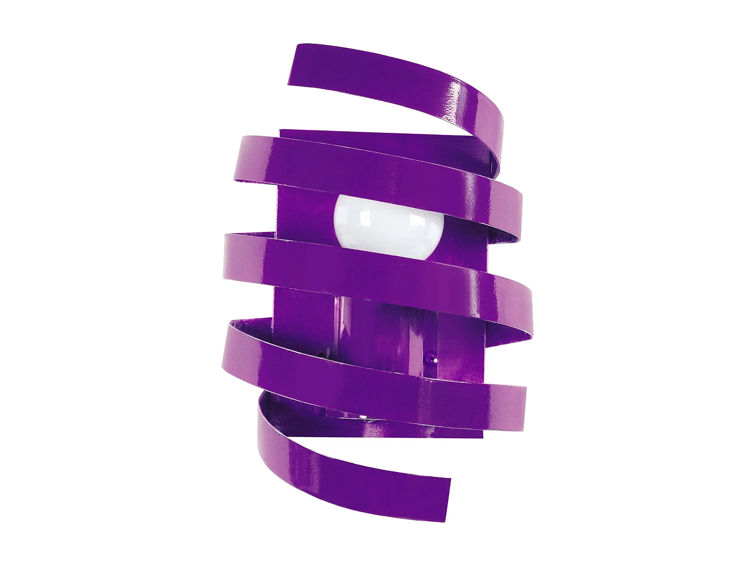 Aplique TOSEL BARBER POLE metal geométrico roxo D17 x  H9,5  cm