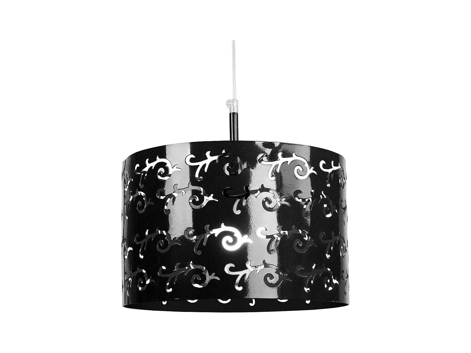Suspension TOSEL ,métal,Noir , H 85xD30x P 30cm